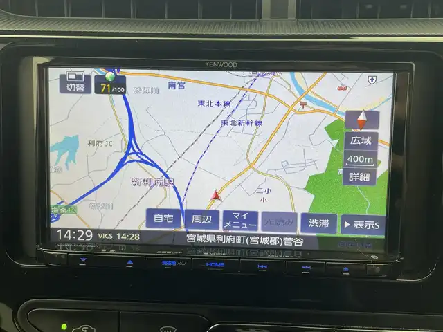 トヨタ アクア S 宮城県 2019(平31)年 2.9万km グレーメタリック KENWOODナビ/・BT接続/ビルトインETC/前方ドラレコ/ヘッドライトレベライザー/プリクラッシュセーフティ/LDA/ECOモード/・EV走行モード/純正ホイールカバー/バックカメラ/電動格納ミラー/ドアバイザー/禁煙車