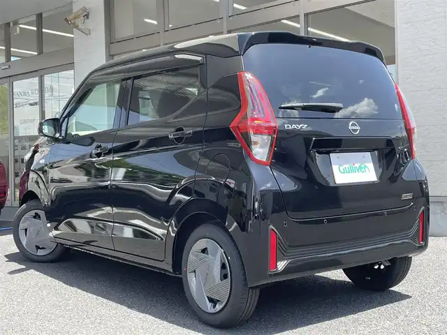 日産 デイズ S 山形県 2025(令7)年 0.1万km未満 ブラック ワンオーナー/純正 7インチディスプレイオーディオ/Bluetooth接続 USB/バックカメラ/オートライト/本革巻ステアリング/外気温度計（メーター内ディスプレイ表示）/ホットプラスパッケージ/（ヒーター付ドアミラー、ステアリングヒーター、前席ヒーター付シート、リヤヒーターダクト）/●PTC素子ヒーター/キーレスキー/スペアキー