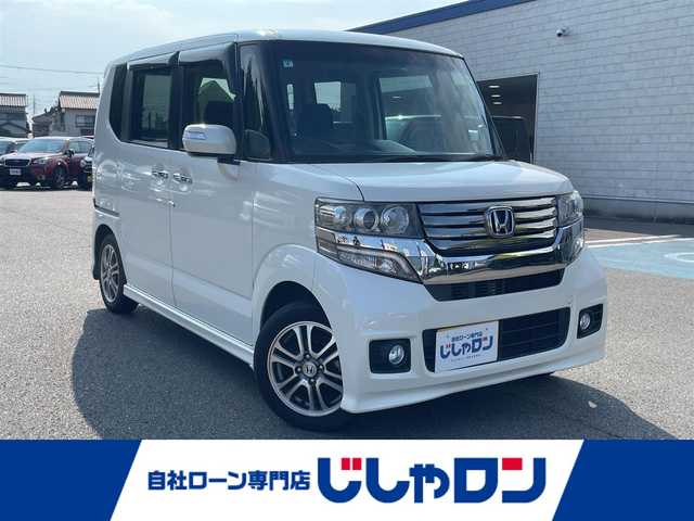 ホンダ Ｎ ＢＯＸ カスタム G Lパッケージ 和歌山県 2013(平25)年 7.7万km プレミアムホワイトパール (株)IDOMが運営する【じしゃロン和歌山店】の自社ローン専用車両になります。こちらは現金またはオートローンご利用時の価格です。自社ローンご希望の方は別途その旨お申付け下さい/純正ナビ/MSV、DVD、ワンセグTV/バックカメラ/スマートキー/スペアキー/プッシュスタート/純正フロアマット/片側パワースライドドア/社外14インチAW車載/オートライト