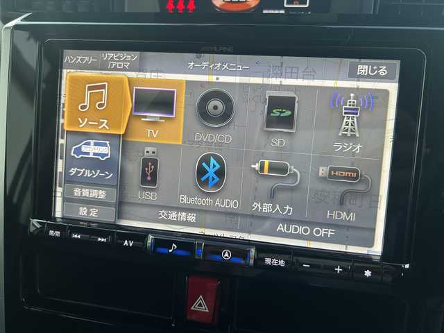 トヨタ タンク カスタムG 福島県 2020(令2)年 3.4万km ブラックマイカメタリック/パールホワイト2トーン TRDエアロ/社外9inメモリナビ/　【フルセグ/CD/DVD/SD/USB/BT】/バックカメラ/全周囲カメラ/ステアリングスイッチ/クルーズコントロール/両側パワースライドドア/LEDヘッドライト（AUTO機能付き）/フォグランプ/オートマチックハイビーム/パーキングアシスト/レーンキープアシスト/コーナーセンサー/アイドリングストップ/横滑り防止機能/衝突軽減システム/純正フロアマット/純正ドアバイザー/リアサンシェード