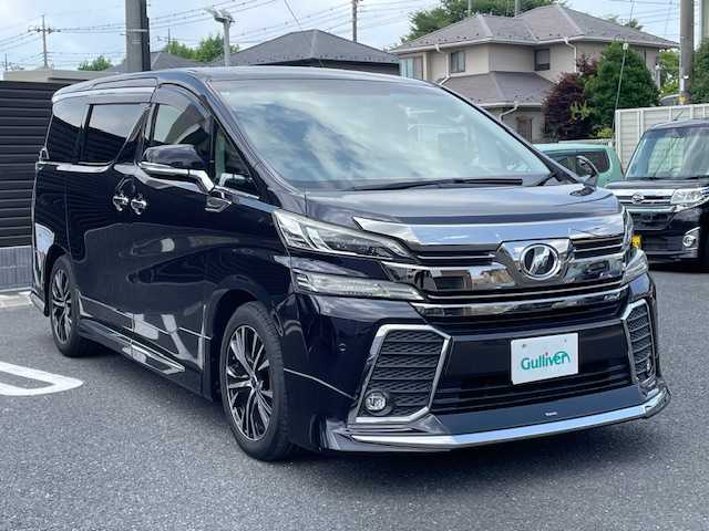 トヨタ ヴェルファイア Z Aエディション 埼玉県 2015(平27)年 7.6万km スパークリングブラックパールクリスタルシャイン 純正9インチナビ/純正フリップダウンモニター/両側パワースライドドア/モデリスタエアロ（F/S/R)/LEDヘッドライト/ビルトインETC/社外１８インチAW/クルーズコントロール