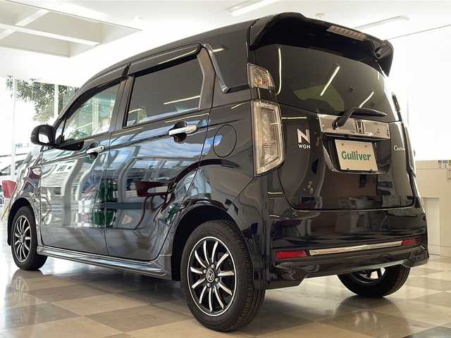 ホンダ Ｎ ＷＧＮ カスタム G SSパッケージ 岐阜県 2017(平29)年 6.7万km クリスタルブラックパール 社外ナビゲーション/バックモニター/Bluetooth/フルセグ視聴/CD/DVD/ハーフレザーシート/アイドリングストップ/クルーズコントロール/プッシュスタート/スマートキー/ＥＴＣ/ＨＩＤヘッドライト/LEDフォグライト/オートライト/純正14インチアルミホイール/リアスポイラー/あんしんパッケージ/360°スーパーUV・IRカットパッケージ