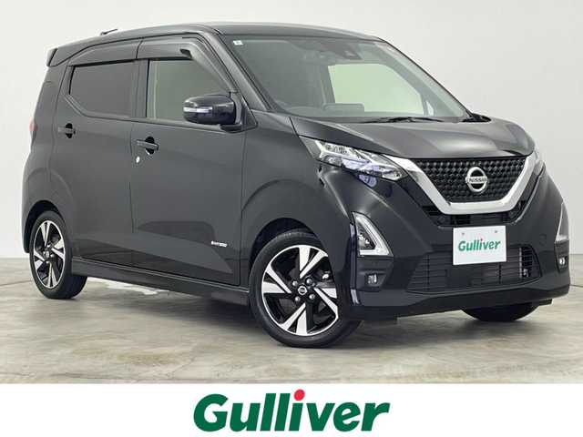 日産 デイズ HWS G ターボ プロパイロットED 群馬県 2022(令4)年 3.7万km ブラック 禁煙車　純正９インチナビ　プロパイロット　障害物センサー　衝突軽減　アダプティブクルーズコントロール　レーンアシスト　全方位カメラ　前ドライブレコーダー　スマートキー　プッシュスタート