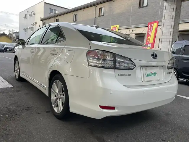 レクサス ＨＳ 250h バージョンI 愛知県 2010(平22)年 10.9万km ホワイトパールクリスタルシャイン 純正HDDナビ/・DVD／MD／MS／地デジTV/バックカメラ/ワイドビューフロントモニター/茶革シート/前席シートヒーター/シートベンチレーション/前席メモリ付パワーシート/クルーズコントロール/ウッドコンビステアリング/本木目パネル/電動リアサンシェード/ススマートキ×２＆カードキー/純正17インチAW/サイド＋カーテンエアバッグ