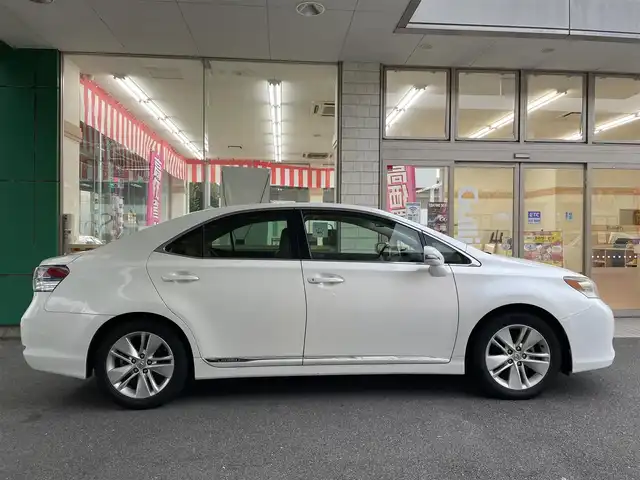 レクサス ＨＳ 250h バージョンI 愛知県 2010(平22)年 10.9万km ホワイトパールクリスタルシャイン 純正HDDナビ/・DVD／MD／MS／地デジTV/バックカメラ/ワイドビューフロントモニター/茶革シート/前席シートヒーター/シートベンチレーション/前席メモリ付パワーシート/クルーズコントロール/ウッドコンビステアリング/本木目パネル/電動リアサンシェード/ススマートキ×２＆カードキー/純正17インチAW/サイド＋カーテンエアバッグ