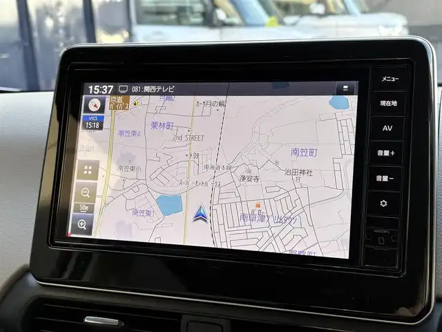 日産 デイズ X 滋賀県 2024(令6)年 1.3万km ホワイトパール 純正9インチナビ/Bluetooth/SD/フルセグ/ETC/全方位カメラ/コーナーセンサー/衝突軽減装置/ステアリングスイッチ/パワーステアリング/純正アルミホイール/オートライト/オートハイビーム/プッシュスタート/スマートキー/オートエアコン