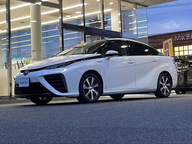 トヨタ ＭＩＲＡＩ 福島県 2020(令2)年 1.9万km パール 純正SDナビ　レザーシート　純正AW　衝突軽減　車両脱線　プッシュスタート　車両脱線　クルコン　ドラレコ付きデジタルインナーミラー　オートライト　オートマチックハイビーム　ETC2.0　シートヒータ　クリアランスソナー　ブラインドスポットモニター　純正フロアマット　ステアリングスイッチ　シートヒータ