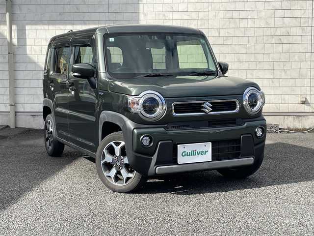 スズキ ハスラー HYBRID X 大分県 2021(令3)年 6.3万km クールカーキPM KENWOODナビ/【MDV-D405BTW】/・Bluetooth/・DVD/CD/・ワンセグTV/・SD/外部端子接続：USB/衝突被害軽減ブレーキ/レーンキープアシスト/前後コーナーセンサー/アイドリングストップ/DN席シートヒーター/ETC/ステアリングスイッチ/シガーソケット/プッシュスタート/スマートキー2本/電動格納ミラー/ウィンカーミラー/ドアバイザー/保証書/取扱説明書