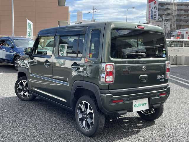スズキ ハスラー HYBRID X 大分県 2021(令3)年 6.3万km クールカーキPM KENWOODナビ/【MDV-D405BTW】/・Bluetooth/・DVD/CD/・ワンセグTV/・SD/外部端子接続：USB/衝突被害軽減ブレーキ/レーンキープアシスト/前後コーナーセンサー/アイドリングストップ/DN席シートヒーター/ETC/ステアリングスイッチ/シガーソケット/プッシュスタート/スマートキー2本/電動格納ミラー/ウィンカーミラー/ドアバイザー/保証書/取扱説明書
