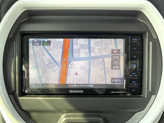 スズキ ハスラー HYBRID X 大分県 2021(令3)年 6.3万km クールカーキPM KENWOODナビ/【MDV-D405BTW】/・Bluetooth/・DVD/CD/・ワンセグTV/・SD/外部端子接続：USB/衝突被害軽減ブレーキ/レーンキープアシスト/前後コーナーセンサー/アイドリングストップ/DN席シートヒーター/ETC/ステアリングスイッチ/シガーソケット/プッシュスタート/スマートキー2本/電動格納ミラー/ウィンカーミラー/ドアバイザー/保証書/取扱説明書