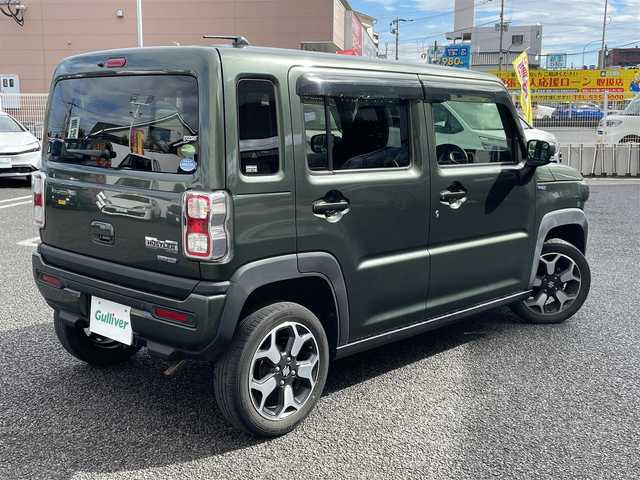 スズキ ハスラー HYBRID X 大分県 2021(令3)年 6.3万km クールカーキPM KENWOODナビ/【MDV-D405BTW】/・Bluetooth/・DVD/CD/・ワンセグTV/・SD/外部端子接続：USB/衝突被害軽減ブレーキ/レーンキープアシスト/前後コーナーセンサー/アイドリングストップ/DN席シートヒーター/ETC/ステアリングスイッチ/シガーソケット/プッシュスタート/スマートキー2本/電動格納ミラー/ウィンカーミラー/ドアバイザー/保証書/取扱説明書