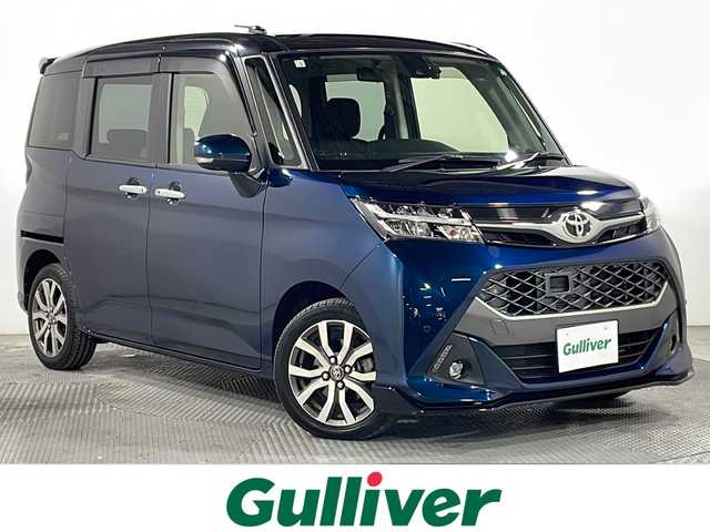 トヨタ タンク カスタムG－T 広島県 2018(平30)年 3.3万km ブラックマイカメタリック/レーザーブルークリスタルシャイン 2トーン 禁煙車/純正９型ナビ/全周囲カメラ/シートヒーター/両側パワースライドドア/クルーズコントロール/ＥＴＣ２．０/ドラレコ/フルセグ/前後コーナーセンサー/レーンキープアシスト/衝突被害軽減/オートライト/LEDヘッドライト/フォグランプ/エアバッグ(運転席/助手席)/純正15インチアルミホイール(175/55/R15)