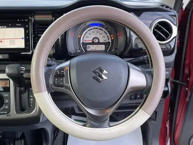 スズキ ハスラー Jスタイル Ⅱ 岡山県 2017(平29)年 3.8万km 赤 純正ナビ/フルセグTV、CD、DVD、AM、FM/Bluetooth、USB/全方位カメラ/ETC/シートヒーター/オートライト/フォグランプ/プッシュスタート/スマートキー