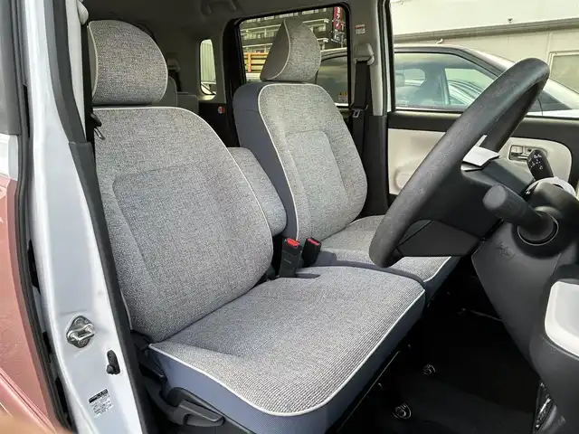 ダイハツ ムーヴ キャンバス ストライプス G 福島県 2022(令4)年 3.3万km シャイニングホワイトパール/アプリコットピンクメタリック スマートアシスト/衝突警報機能/衝突回避支援機能/誤発進抑制機能/車線逸脱警報機能/車線逸脱抑制制御機能/ふらつき警報/路側逸脱警報機能/先行車発進お知らせ機能/標識認識機能/アダプティブドライビングビーム/ディスプレイオーディオ/【USB/Bluetooth/TV/applecarplay/AndroidAuto】/バックカメラ/ETC/両側電動スライドドア/前席シートヒーター/ホッとカップホルダー/LEDオートライト/LEDフォグランプ/純正フロアマット