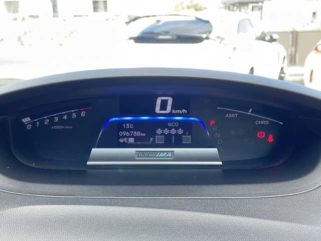 ホンダ フリード ハイブリット ジャストセレクション 三重県 2012(平24)年 9.7万km プレミアムブラキッシュパール 純正インターナビ/ワンセグTV/【CD/DVD/MSV】/バックカメラ/ビルトインETC/前後ドライブレコーダー/左側パワースライドドア/クルーズコントロール/オートライト/スマートキー/スペアキー/純正フロアマット