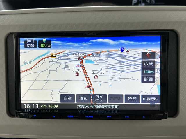 ダイハツ ムーヴ キャンバス L SA Ⅲ 大阪府 2019(令1)年 0.5万km プラムブラウンクリスタルマイカ スマートアシスト３　ＫＥＮＷＯＯＤナビ（ＭＤＶ－Ｄ３０６）　バックカメラ　ドラレコ　ＥＴＣ　オートハイビーム　アイドリングストップ　両側スライドドア