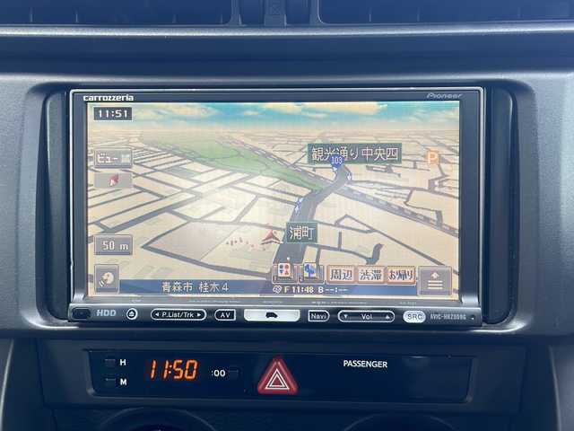 トヨタ ８６ G 青森県 2012(平24)年 7.4万km ギャラクシーブルーシリカ 社外ナビ/（AM/FM/TV/CD/DVD）/ワンセグTV/純正アルミホイール/オートライト/純正フロアマット/TEIN製ショック、サスペンション/社外マフラー/純正足回り部品、マフラー有/スタッドレスタイヤ、社外アルミホイール/保証書/取説