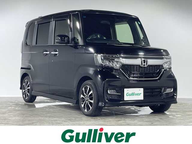 ホンダ Ｎ ＢＯＸ カスタム G L ホンダセンシング 福岡県 2019(令1)年 7.1万km クリスタルブラックパール スマートキー/左側パワースライド/プリクラッシュセーフティ/レーンデパーチャーアラート/アダクティブクルーズ/バックソナー/ギャザーズインターナビ/フルセグ・Bluetooth/バックカメラ/リアサンシェード/LEDヘッドライト/LEDフォグ/ビルトインETC/保証書・取説