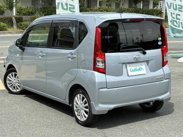 ダイハツ ムーヴ X ターボ SAⅢ 京都府 2018(平30)年 2.1万km ブライトシルバーメタリック  ワンオーナー/ 4WD/ ターボ/ スマートアシストIII/ スマートキー/ プッシュスタート/ 純正CDオーディオ/ D席シートヒーター/ リヤソナー/ 純正フロアマット/ ドアバイザー/ 電格ミラー/ 社外14インチアルミ/ 新車時保証書/ 車両取説