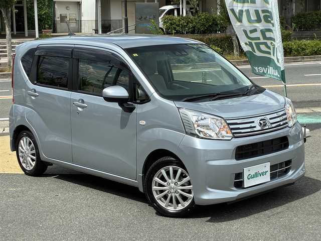 ダイハツ ムーヴ X ターボ SAⅢ 京都府 2018(平30)年 2.1万km ブライトシルバーメタリック  ワンオーナー/ 4WD/ ターボ/ スマートアシストIII/ スマートキー/ プッシュスタート/ 純正CDオーディオ/ D席シートヒーター/ リヤソナー/ 純正フロアマット/ ドアバイザー/ 電格ミラー/ 社外14インチアルミ/ 新車時保証書/ 車両取説