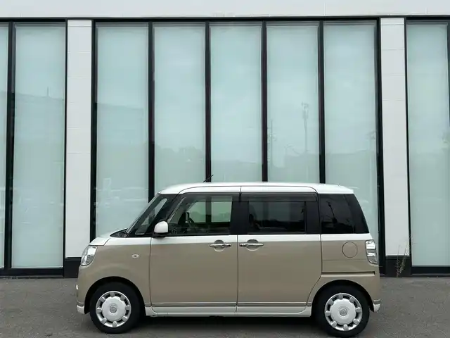 ダイハツ ムーヴ キャンバス X メイクアップ リミテッド SAⅢ 大阪府 2020(令2)年 1.6万km パールホワイトⅢ/ナチュラルベージュマイカメタリック 2トーン スマートアシスト/社外ナビ　/   TV/CD/DVD/Bluetooth/USB/全方位モニター　　 /リアコーナーセンサー　/両側パワースライドドア　/アイドリングストップ　/前後ドライブレコーダー　/プッシュスタート　/スマートキー