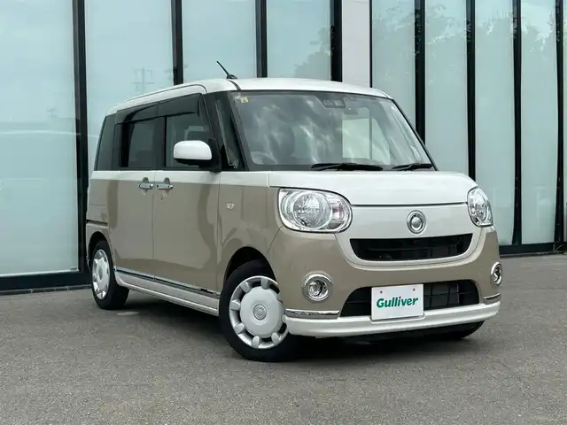 ダイハツ ムーヴ キャンバス X メイクアップ リミテッド SAⅢ 大阪府 2020(令2)年 1.6万km パールホワイトⅢ/ナチュラルベージュマイカメタリック 2トーン スマートアシスト/社外ナビ　/   TV/CD/DVD/Bluetooth/USB/全方位モニター　　 /リアコーナーセンサー　/両側パワースライドドア　/アイドリングストップ　/前後ドライブレコーダー　/プッシュスタート　/スマートキー