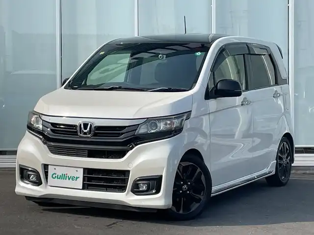 ホンダ Ｎ ＷＧＮ カスタムGターボ SS 2トーンカラースタイルP 神奈川県 2016(平28)年 6.1万km プレミアムホワイトパールⅡ 純正ＳＤナビ　/Ｂカメラ/クルーズコントロール/パドルシフト/ビルトインＥＴＣ/ハーフレザーシート/ドライブレコーダー/ＡＢＳ/横滑り防止装置/ＬＥＤヘッドライト/フォグランプ/プッシュスタート