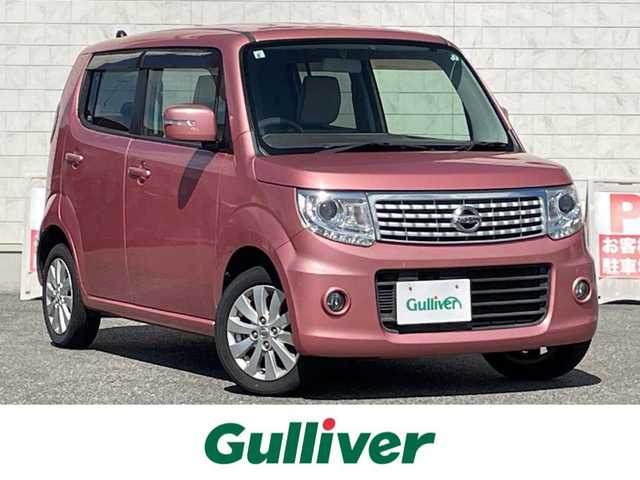 日産 モコ ドルチェX 山口県 2015(平27)年 4万km モコピーチ 社外メモリナビ ワンセグTV CD DVD BT/HIDオートヘッドライト/フォグライト/スマートキー 2個/プッシュエンジンスタート/ETC/アルミホイール/革巻きステアリング/ステアリングリモコン/オートエアコン/アイドリングストップ/禁煙車