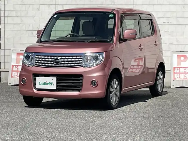 日産 モコ ドルチェX 山口県 2015(平27)年 4万km モコピーチ 社外メモリナビ ワンセグTV CD DVD BT/HIDオートヘッドライト/フォグライト/スマートキー 2個/プッシュエンジンスタート/ETC/アルミホイール/革巻きステアリング/ステアリングリモコン/オートエアコン/アイドリングストップ/禁煙車