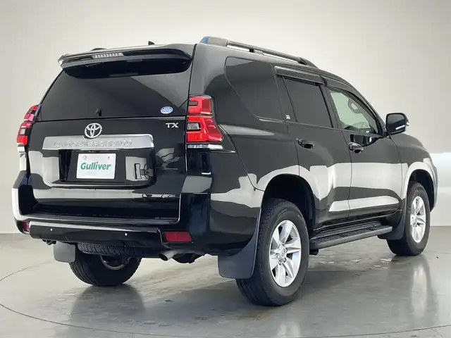 トヨタ ランドクルーザー プラド TX Lパッケージ 愛知県 2018(平30)年 5.1万km ブラック 純正８型ナビ　黒革　ＢＳＭ　禁煙　全方位カメラ　ベンチレーション　シートヒーター　ＥＴＣ２．０　ドラレコ　セーフティセンス　衝突軽減　ＬＥＤライト　追従クルコン　フルセグ　ＤＶＤ　スペアタイヤ　フォグ　コーナーセンサー　ルーフレール