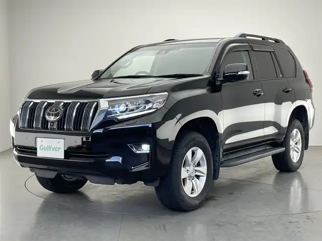 トヨタ ランドクルーザー プラド TX Lパッケージ 愛知県 2018(平30)年 5.1万km ブラック 純正８型ナビ　黒革　ＢＳＭ　禁煙　全方位カメラ　ベンチレーション　シートヒーター　ＥＴＣ２．０　ドラレコ　セーフティセンス　衝突軽減　ＬＥＤライト　追従クルコン　フルセグ　ＤＶＤ　スペアタイヤ　フォグ　コーナーセンサー　ルーフレール