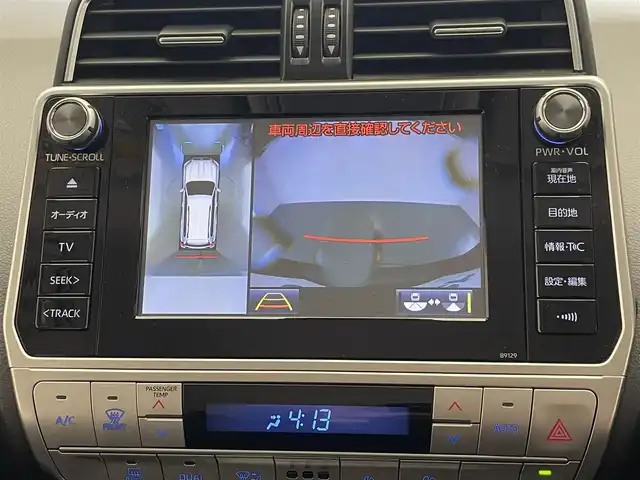 トヨタ ランドクルーザー プラド TX Lパッケージ 愛知県 2018(平30)年 5.1万km ブラック 純正８型ナビ　黒革　ＢＳＭ　禁煙　全方位カメラ　ベンチレーション　シートヒーター　ＥＴＣ２．０　ドラレコ　セーフティセンス　衝突軽減　ＬＥＤライト　追従クルコン　フルセグ　ＤＶＤ　スペアタイヤ　フォグ　コーナーセンサー　ルーフレール