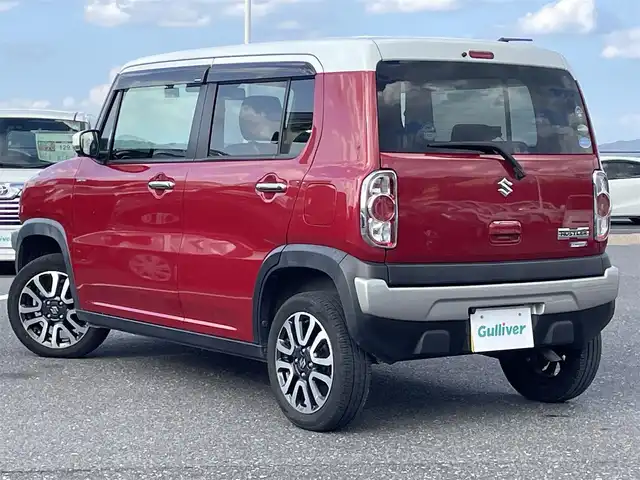 スズキ ハスラー Jスタイル Ⅱ ターボ 島根県 2016(平28)年 3.9万km フェニックスレッドパール/ホワイト2トーンルーフ 登録時走行距離38296km/取扱説明書/保証書/社外SDナビ/フルセグテレビ/バックカメラ/衝突軽減ブレーキ/レーンキープアシススト/クルーズコントロール/パドルシフト/プッシュスタート/前席シートヒーター/HID/オートライト/ETC/純正15インチAW/禁煙車