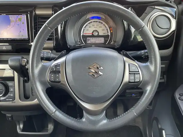 スズキ ハスラー Jスタイル Ⅱ ターボ 島根県 2016(平28)年 3.9万km フェニックスレッドパール/ホワイト2トーンルーフ 登録時走行距離38296km/取扱説明書/保証書/社外SDナビ/フルセグテレビ/バックカメラ/衝突軽減ブレーキ/レーンキープアシススト/クルーズコントロール/パドルシフト/プッシュスタート/前席シートヒーター/HID/オートライト/ETC/純正15インチAW/禁煙車