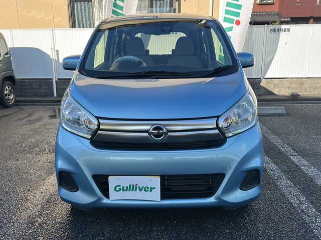 日産 デイズ X 岐阜県 2016(平28)年 3.7万km アイスブルー 純正ナビ/ワンセグTV/AM/FM/SD/Bluetooth/バックビューモニター/ETC/横滑り防止装置/プリクラッシュセーフティー/アイドリングストップ/プッシュスタート/スマートキー/純正フロアマット/ドアバイザー/ISOFIX