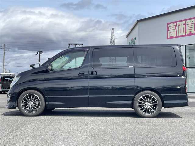 日産 エルグランド ハイウェイスター ブラックレザー 道央・札幌 2007(平19)年 6.2万km ミスティックブラック パートタイム4WD/社外メモリナビ/FM/AM/CD/DVD/BT/フルセグTV/両側パワースライドドア/アダクティブフロントライティングシステム/社外フリップダウンモニター/バックカメラ/D・N席シートヒーター/D席パワーシート/社外ドラレコ(前後)/ETC/ドアバイザー/電動格納ミラー/オートライト/スマートキー