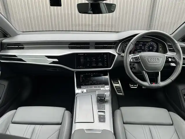 アウディ Ａ７ SB 55TFSIクワトロSライ 福島県 2019(平31)年 1.5万km デイトナグレーパールエフェクト ワンオーナー/パノラマサンルーフ/アダプティブクルーズコントロール/HDマトリクスLEDヘッドライトアウディレーザーライトパッケージ/・レーザーマトリクスLED/パワーアシストパッケージ/・パワークロージングドア/・電動チルト/アシスタンスパッケージ/・全方位カメラ/・アウディプレセンス/バルコナレザーシート（メトロポリタングレー）/メモリ付パワーシート/前席シートヒーター/バーチャルコックピットプラス/純正MMIナビ/CarPlay/マルチカラーアンビエントライティング/フルセグTV/サイドアシスト/レーンキープアシスト/パワーバックドア/純正21インチAW/ドラレコ前後/可変リアスポイラー/パドルシフト/取扱説明書/保証書/スペアキー