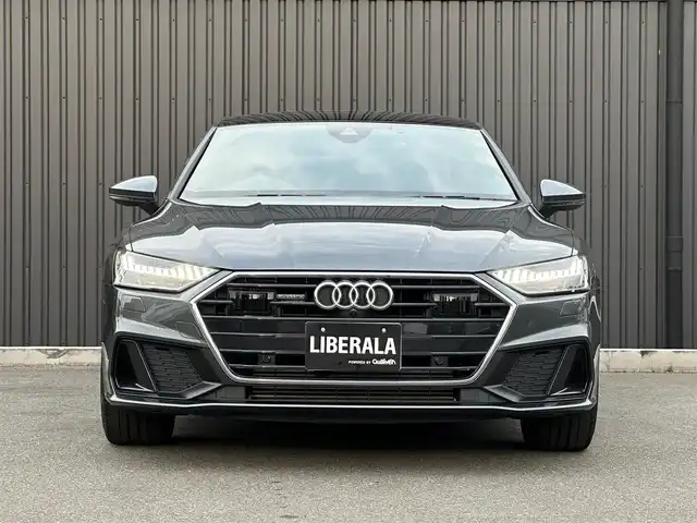 アウディ Ａ７ SB 55TFSIクワトロSライ 福島県 2019(平31)年 1.5万km デイトナグレーパールエフェクト ワンオーナー/パノラマサンルーフ/アダプティブクルーズコントロール/HDマトリクスLEDヘッドライトアウディレーザーライトパッケージ/・レーザーマトリクスLED/パワーアシストパッケージ/・パワークロージングドア/・電動チルト/アシスタンスパッケージ/・全方位カメラ/・アウディプレセンス/バルコナレザーシート（メトロポリタングレー）/メモリ付パワーシート/前席シートヒーター/バーチャルコックピットプラス/純正MMIナビ/CarPlay/マルチカラーアンビエントライティング/フルセグTV/サイドアシスト/レーンキープアシスト/パワーバックドア/純正21インチAW/ドラレコ前後/可変リアスポイラー/パドルシフト/取扱説明書/保証書/スペアキー