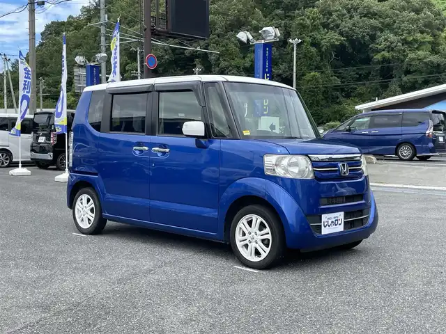 ホンダ Ｎ ＢＯＸ G Lパッケージ 山形県 2015(平27)年 8.7万km ブリリアントスポーティブルーメタリック2トーン (株)IDOMが運営する【じしゃロン山形店】の自社ローン専用車両になります。/こちらは現金またはオートローンご利用時の価格です。/自社ローンご希望の方は別途その旨お申付け下さい。/stradaナビ/（TV/FM/AM/CD/BT）/バックカメラ/ETC/片側パワースライドドア/横滑り防止機能/電動格納ミラー/ISOFIX