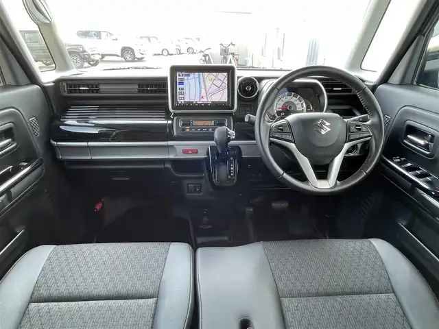 スズキ スペーシア カスタム HYBRID XS ターボ 佐賀県 2019(令1)年 6.8万km アーバンブラウンパールメタリック ワンオーナー/純正8インチSDナビゲーション/・フルセグTV/CD/DVD/SD/USB/Bluetooth/全方位モニター/ヘッドアップディスプレイ/両側パワースライドドア/天井サーキュレーター/ハーフレザーシート/D席シートヒーター/後席サンシェード/ISOFIX対応/パドルシフト/革巻きステアリング/ステアリングリモコン/TANABE車高調/純正15インチアルミホイール/純正LEDヘッドライト/・オートマチックハイビーム/純正LEDフォグランプ/純正ドアバイザ―/新車保証書/取扱説明書/スペアキー１本/スズキセーフティサポート/・クルーズコントロール/・デュアルセンサーブレーキサポート/・車線逸脱警報機能/・クリアランスソナー