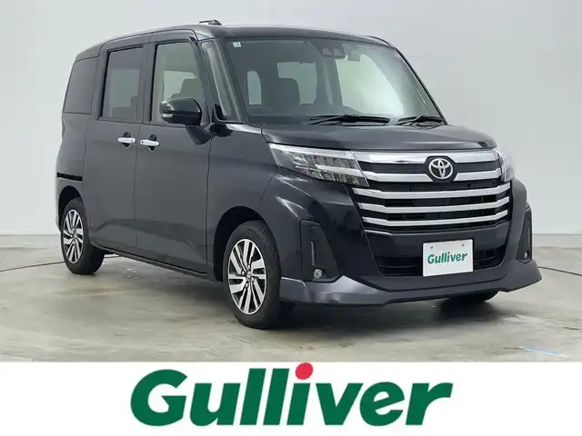 トヨタ ルーミー カスタムG 岡山県 2025(令7)年 0.3万km ブラックマイカメタリック 純正９型ディスプレイオーディオ/（CD/DVD/フルセグ/BT/Carplay/AndroidAuto/HDMI）/バックカメラ/両側電動スライドドア/レーダークルーズコントロール/ドライブレコーダー(前/後）/シートヒーター（前/後）/コーナーセンサー（前/後）/踏み間違い防止/衝突軽減ブレーキ/レーンキープアシスト/オートハイビーム/ＬＥＤヘッドライト/フォグランプ/禁煙車/スマートキー×2