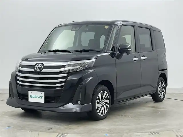 トヨタ ルーミー カスタムG 岡山県 2025(令7)年 0.3万km ブラックマイカメタリック 純正９型ディスプレイオーディオ/（CD/DVD/フルセグ/BT/Carplay/AndroidAuto/HDMI）/バックカメラ/両側電動スライドドア/レーダークルーズコントロール/ドライブレコーダー(前/後）/シートヒーター（前/後）/コーナーセンサー（前/後）/踏み間違い防止/衝突軽減ブレーキ/レーンキープアシスト/オートハイビーム/ＬＥＤヘッドライト/フォグランプ/禁煙車/スマートキー×2