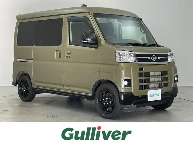ダイハツ アトレー バン RS 埼玉県 2023(令5)年 1.4万km オフビートカーキM 社外ナビ バックカメラ 前後ドライブレコーダー ETC LEDヘッドライト スマートアシスト レーダークルーズコントロール 地デジフルセグ 両側パワースライドドア ターボ 社外アルミホイール