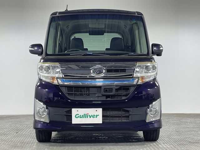 ダイハツ タント カスタム RS トップED SA 神奈川県 2014(平26)年 2.6万km ナイトシャドーパープルクリスタルM ターボ/社外7型SDナビゲーション【CN-R300WD】/フルセグ　CD　オートライト/iPod　USB　メモリーミュージック Bluetooth　ハンズフリー　HDMI　AM FM /バックカメラ/両側電動スライドドア【サンシェード】/スマートアシスト/エコアイドル/プッシュスタート/スマートキー/lEDヘッドライト/オートライト/フロントフォグ/純正16インチアルミホイール/純正サイド/リアスポイラー