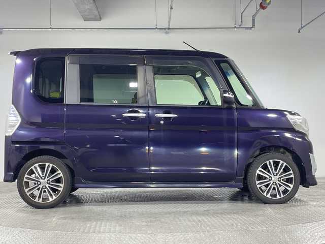 ダイハツ タント カスタム RS トップED SA 神奈川県 2014(平26)年 2.6万km ナイトシャドーパープルクリスタルM ターボ/社外7型SDナビゲーション【CN-R300WD】/フルセグ　CD　オートライト/iPod　USB　メモリーミュージック Bluetooth　ハンズフリー　HDMI　AM FM /バックカメラ/両側電動スライドドア【サンシェード】/スマートアシスト/エコアイドル/プッシュスタート/スマートキー/lEDヘッドライト/オートライト/フロントフォグ/純正16インチアルミホイール/純正サイド/リアスポイラー