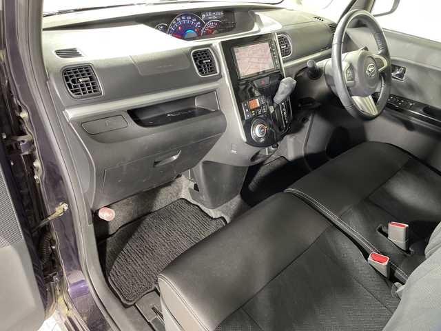 ダイハツ タント カスタム RS トップED SA 神奈川県 2014(平26)年 2.6万km ナイトシャドーパープルクリスタルM ターボ/社外7型SDナビゲーション【CN-R300WD】/フルセグ　CD　オートライト/iPod　USB　メモリーミュージック Bluetooth　ハンズフリー　HDMI　AM FM /バックカメラ/両側電動スライドドア【サンシェード】/スマートアシスト/エコアイドル/プッシュスタート/スマートキー/lEDヘッドライト/オートライト/フロントフォグ/純正16インチアルミホイール/純正サイド/リアスポイラー
