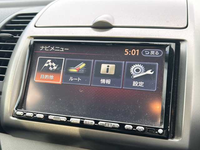 日産 ノート 15X 兵庫県 2009(平21)年 5.6万km ホワイトパール 登録時走行距離56043km/純正HDDナビ/CD/DVD/フルセグTV/バックカメラ/電動格納ミラー/純正フロアマット/ドアバイザー/インテリジェントキー