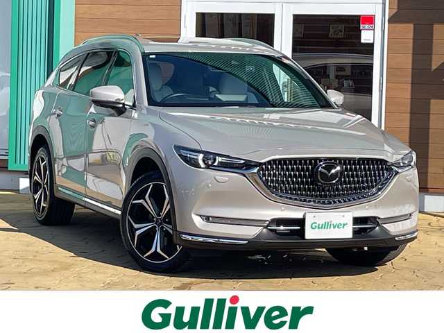 マツダ ＣＸ－８ XD エクスクルーシブモード 宮崎県 2021(令3)年 0.6万km プラチナクォーツメタリック ４WD　純正ナビ　フルセグTV　サンルーフ　全方位カメラ　BOSEサウンド　ホワイトレザー　HUD　BSM　社外20インチアルミ　コーナーセンサー　シートヒーター　LEDヘッドライト　ETC