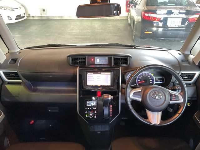 トヨタ タンク カスタムG S 神奈川県 2017(平29)年 1.8万km ブラックマイカメタリック ワンオーナー/社外ナビ（CD/ワンセグTV/AM/FM）/両側パワースライドドア/スマートアシストII/横滑り防止装置/クルーズコントロール/オートライト/フォグランプ/LEDヘッドライト/アイドリングストップ/ETC/スマートキー　2本/プッシュスタート/社外フロアマット/社外ドアバイザー/保証書/取扱説明書