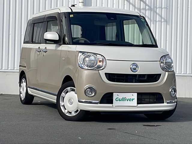 ダイハツ ムーヴ キャンバス X LTD SA Ⅱ 三重県 2016(平28)年 4.6万km パールホワイトⅢ/ナチュラルベージュマイカメタリック 2トーン 純正DIATONE　SOUNDナビ/バックカメラ/両側パワースライドドア/後コーナーセンサー/スペアキー/オートライト/衝突軽減ブレーキ/ステアリングスイッチ/電動格納ミラー/フォグライト/禁煙車